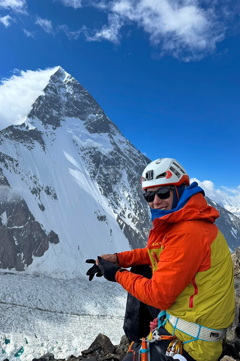 Vinayak Malla guiding & rope fixing on K2 2025 Expedition.